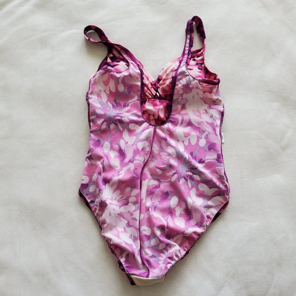 Miraclesuit One Piece Swimsuit Pink Floral Size 10 perfect condition Slimming - Picture 8 of 15